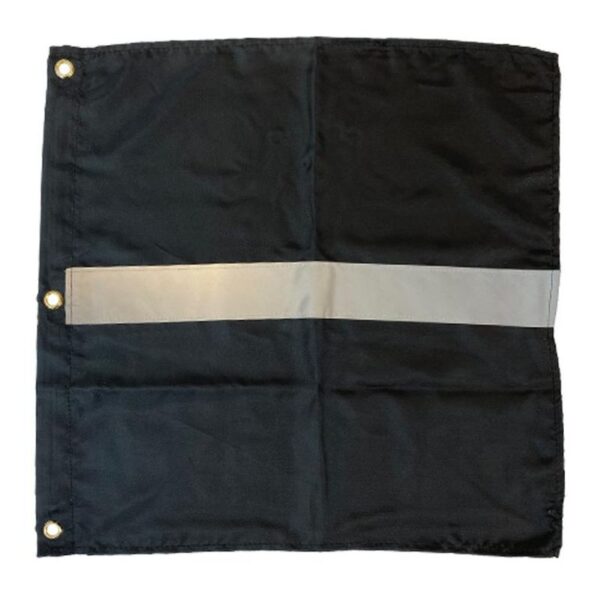 Flagg til boyustong (Svart v/refleks)
