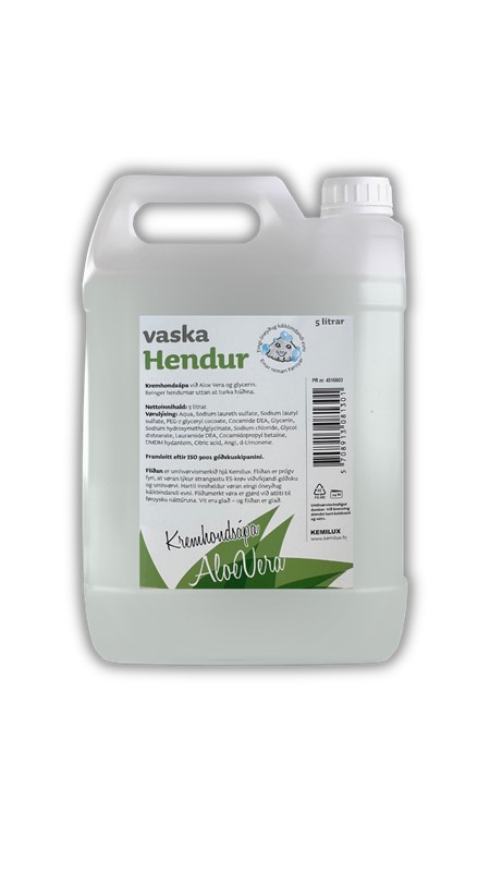 Vaska Hendur - AloeVera 5 L (Kemilux)